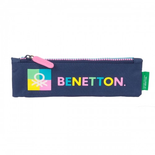 Школьный пенал Benetton Cool Тёмно Синий 20 x 6 x 1 cm image 1
