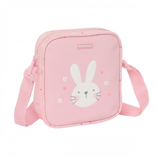 Shoulder Bag Safta Rabbit Pink 16 x 18 x 4 cm image 1
