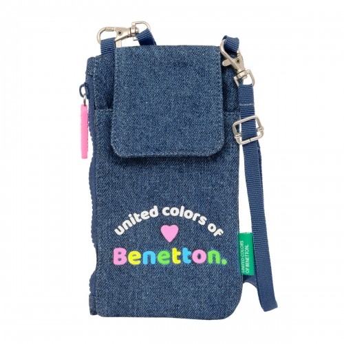 Purse Benetton Denim Mobile Bag Blue image 1