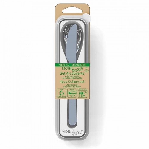 Cutlery Set Amefa Mobil Metal Steel (18 cm) (4 pcs) image 1