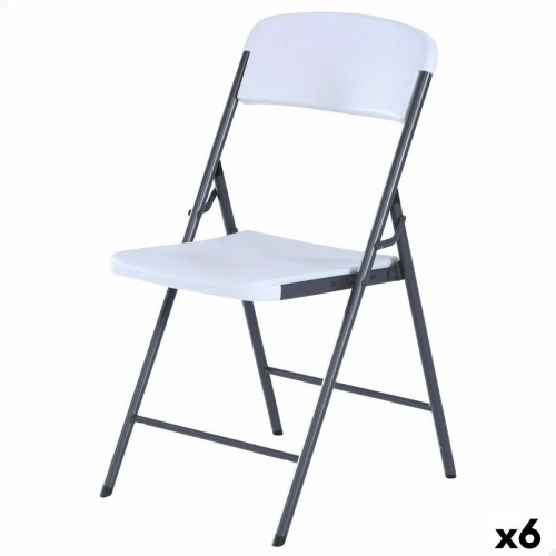 Складной стул Lifetime Белый 47 x 84,5 x 48 cm (6 штук) image 1