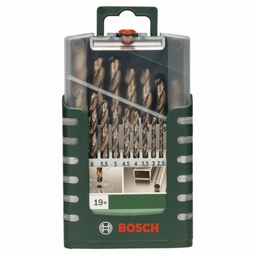 Набор сверл BOSCH 2609255133 Змеевидный Сталь Высокая скорость 19 Предметы image 1