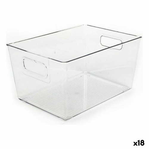 Multi-purpose basket Dem Transparent 29,5 x 21 x 15 cm (18 Units) image 1