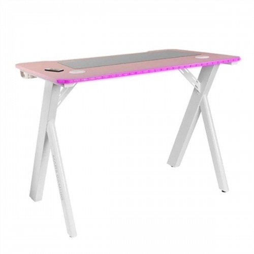 Desk Mars Gaming MGD100RGBP White Pink Steel 100 x 60 cm image 1