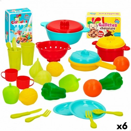 Toy Food Set Colorbaby Kitchenware and utensils 31 Pieces (6 Units) image 1