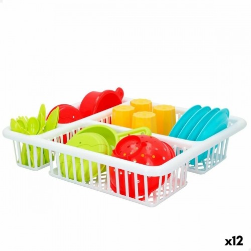Children’s Dinner Set Colorbaby Toy Drainer 26 Pieces (12 Units) image 1