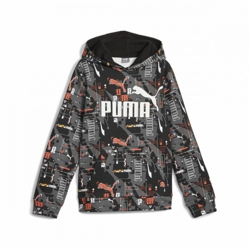 Толстовка с капюшоном детская Puma  Ess+ Futureverse Aop Чёрный image 1