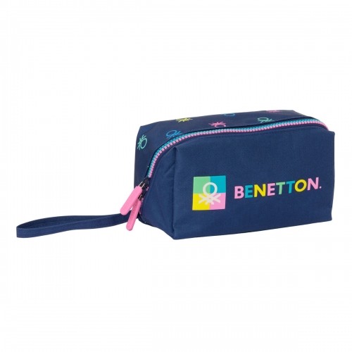 Школьный пенал Benetton Cool Тёмно Синий 22 x 10 x 10 cm image 1