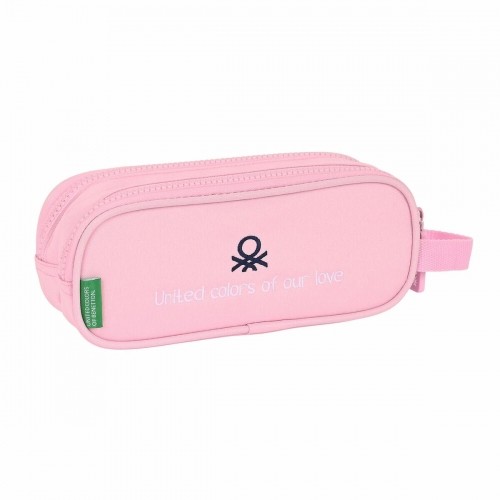 Double Carry-all Benetton Vichy Pink (21 x 8 x 6 cm) image 1