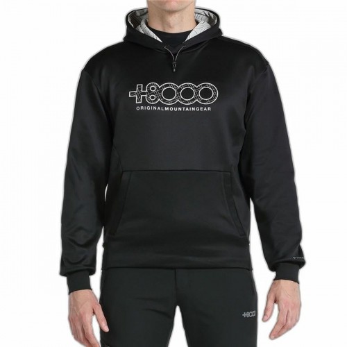 Vīriešu Sporta Krekls ar Kapuci +8000 Rels Melns image 1