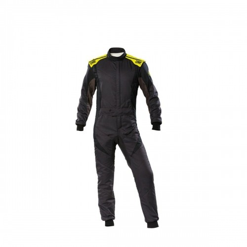 Racing jumpsuit OMP FIRST EVO Black/Yellow 50 image 1