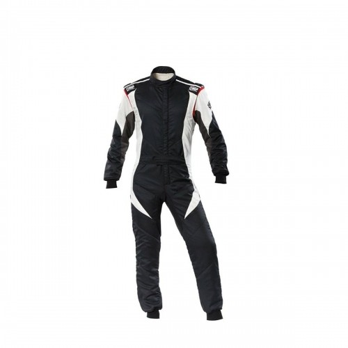 Racing jumpsuit OMP FIRST EVO Black/White 52 image 1