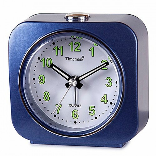 Table clock Timemark Blue 9 x 9 x 4 cm image 1