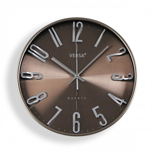 Настенное часы Versa Серебристый Пластик Кварц 4,3 x 30 x 30 cm image 1