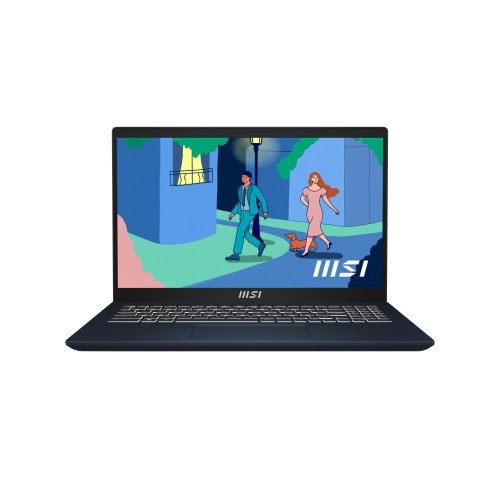 MSI Modern 15 B12MO-640PL Laptop 39.6 cm (15.6") Full HD Intel® Core™ i5 i5-1235U 16 GB DDR4-SDRAM 512 GB SSD Wi-Fi 6 (802.11ax) Windows 11 Home Black image 1