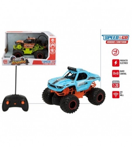 Speed & Go Radio vadāmā mašīna Cross Country ar gumijas riteņiem 27MHz (baterijas) 21 cm 4+ CB49948 image 1