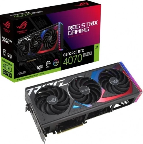 ASUS ROG STRIX GeForce RTX 4070 SUPER Grafikkarte - 16GB GDDR6X, 2x HDMI, 3x DP image 1