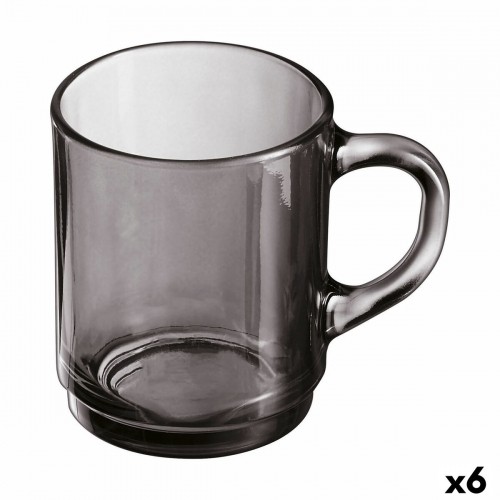 Чашка Luminarc Alba Pelēks Stikls 250 ml (6 gb.) image 1