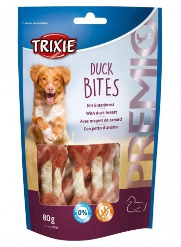 TRIXIE Snacki Premio Duck Bites - Dog treat - 80g image 1