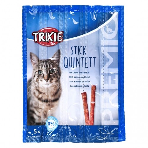Trixie Snacks Premio Sticks-blackened salmon with trout-dry cat food-5x5g image 1