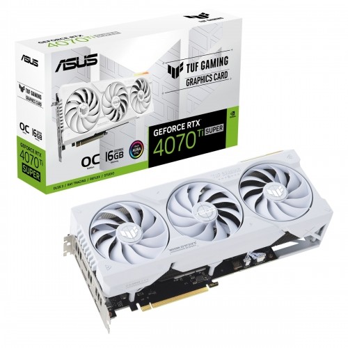 ASUS TUF Gaming GeForce RTX 4070 Ti SUPER OC White Grafikkarte - 16GB GDDR6X, 2x HDMI, 3x DP image 1