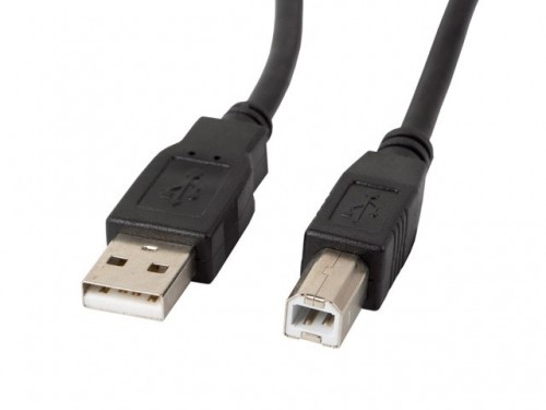 Lanberg CA-USBA-11CC-0010-BK USB cable 1 m 2.0 USB B Black image 1