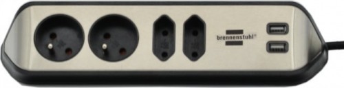 Brennenstuhl estilo power strip 4 sockets 2 m white (1153594420) image 1