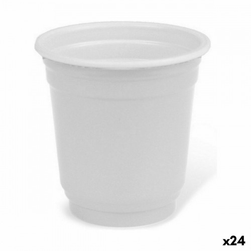 Set of Shot Glasses Algon Reusable White Plastic 36 Pieces 50 ml (24 Units) image 1