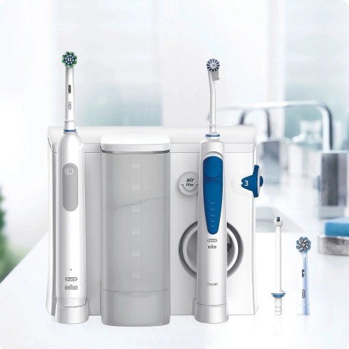 Braun Oral-B Center OxyJet Reinigungssystem - Munddusche + Oral-B Pro 1, Mundpflege image 1