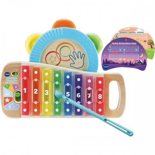 Vtech Interaktives Holz-Xylofon mit Tamburin, Musikspielzeug image 1