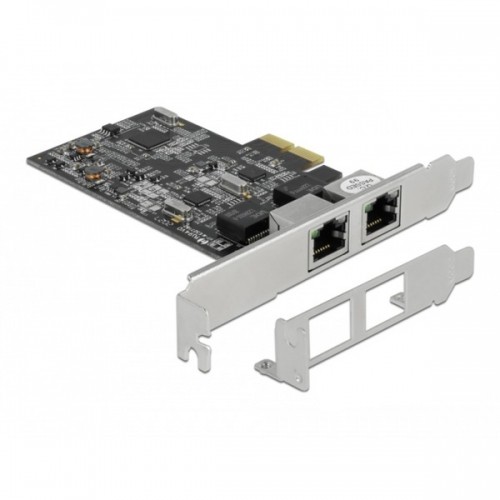 Delock PCI Express x2 Karte auf 2 x RJ45 2,5 Gigabit LAN RTL8125, LAN-Adapter image 1