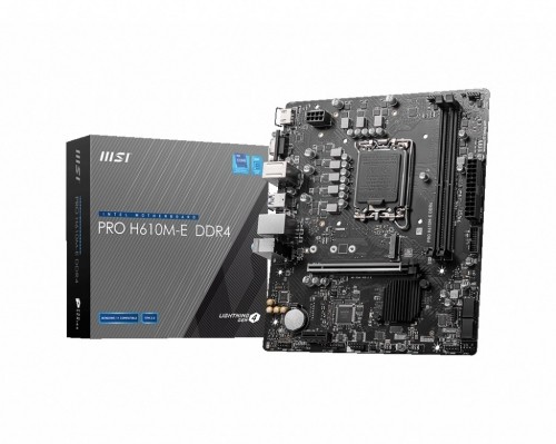 MSI PRO H610M-E DDR4 motherboard Intel H610 LGA 1700 micro ATX image 1