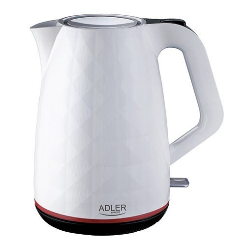 Adler AD 1277 W electric kettle 1.7 L 2200 W White image 1