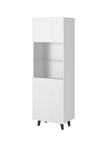 Cama Meble Display cabinet PAFOS 60x40x182 cm white matt image 1