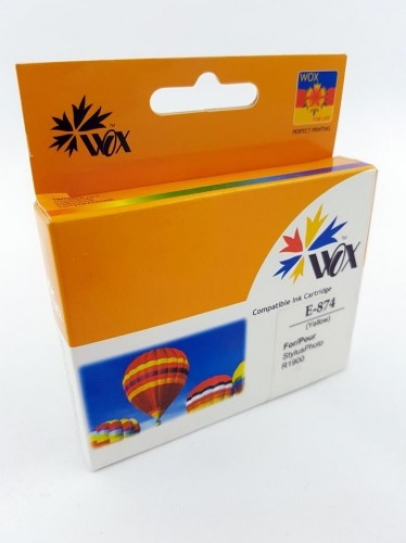 Ink cartridge Wox Yellow EPSON T0874 replacement C13T08744010 image 1