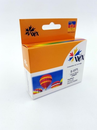 Ink cartridge Wox Photo Black EPSON T1571 replacement C13T15714010 image 1
