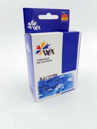 Ink cartridge Wox Black Brother LC 227BK replacement LC227XLBK  (2100 A4 pages according to the standard ISO/IEC 24711) image 1