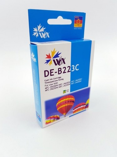 Ink cartridge Wox Cyan Brother LC 223C  replacement LC223C   (950 A4 pages according to the standard ISO/IEC 24711) image 1