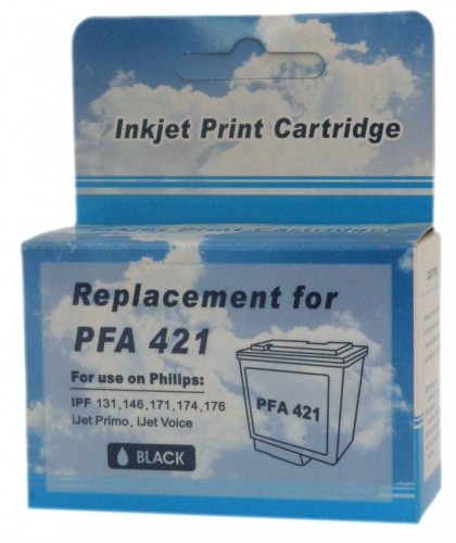 Ink Cartridge JetWorld  Black Philips PFA 421 replacement PFA-421 image 1