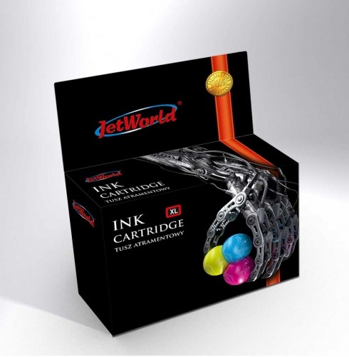 Ink Cartridge JetWorld  Tri-Color HP 653XL remanufactured (indicates the ink level)  3YM74AE image 1