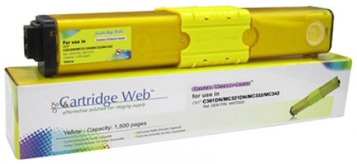 Toner cartridge Cartridge Web Yellow OKI C301 replacement 44973533 image 1