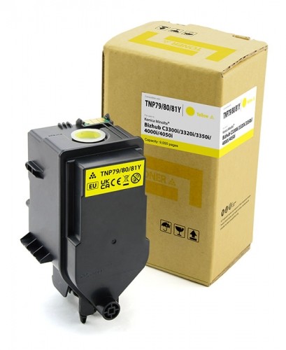 Toner cartridge Cartridge Web Yellow Minolta Bizhub TNP81Y replacement AAJW251, AAJW2D2 image 1