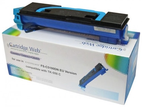 Toner cartridge Cartridge Web Cyan Kyocera TK550/TK552 replacement TK-550C image 1