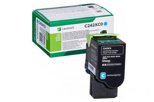 Original Toner Cyan Lexmark C2425 (C242XC0) image 1