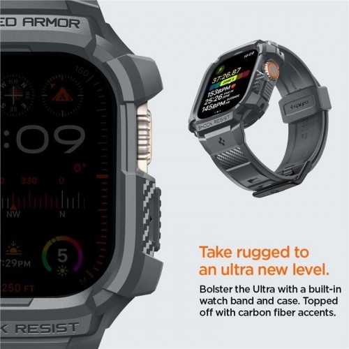 Spigen Rugged Armor Pro Case for Apple Watch Ultra 1|2 (49 mm) - Dark Gray image 1