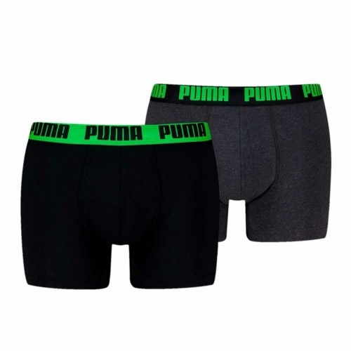 Men's Boxer Shorts Puma EVERRYDAY BASIC 701226387 018 2 Units Green Black image 1