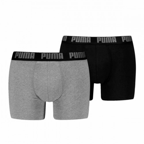 Men's Boxer Shorts Puma EVERRYDAY BASIC 701226387 2 Units Black Grey image 1