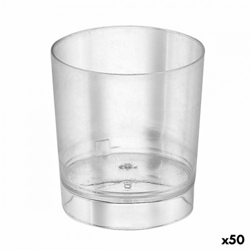 Set of Shot Glasses Algon Reusable Transparent 10 Pieces 35 ml (50 Units) image 1