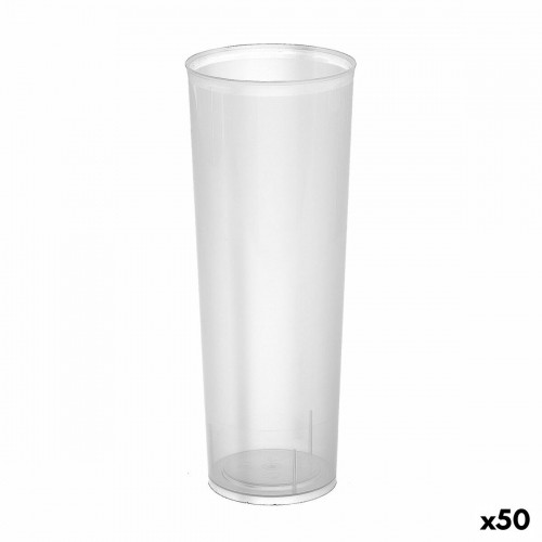 Vairākkārt lietojamu glāžu komplekts Algon Caurule, truba Caurspīdīgs 10 Daudzums 300 ml (50 gb.) image 1