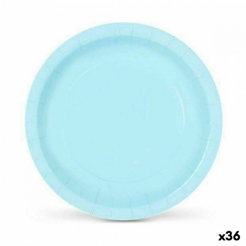Набор посуды Algon Одноразовые Картон Синий 10 Предметы 20 cm (36 штук) image 1